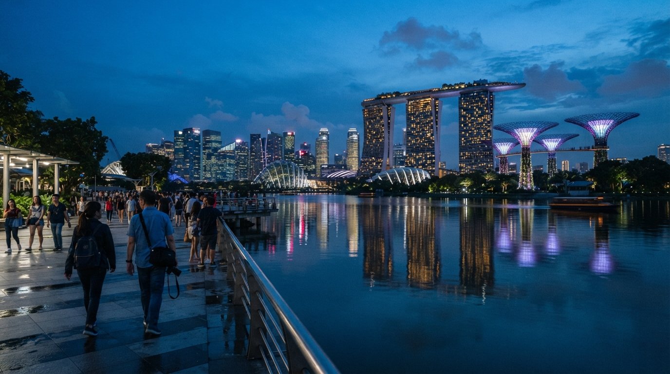 Marina Bay, Singapore: the postcard front of house